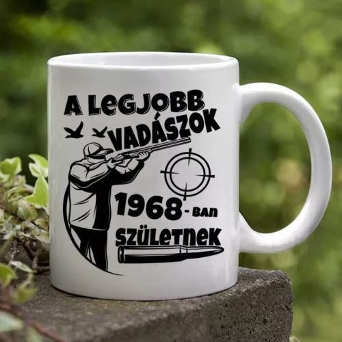 Évszámos_bögre_Legjobb_vadászok_születnek_