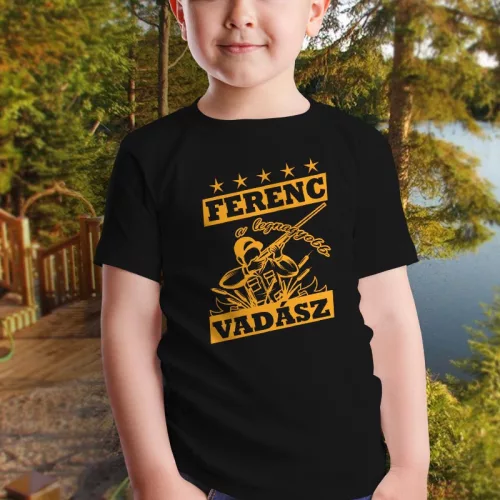 Neves_gyerek_póló_vadászoknak_Legnagyobb_vadász