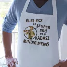 Ajándék_vadásznak_Éles_ész_szuper_erő_kötény_