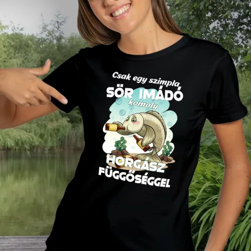 Vicces_pecás_női_póló_Sör_imádó_