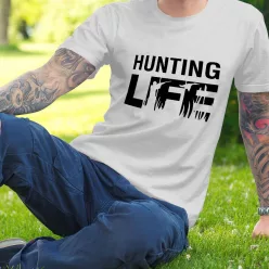 Ajándék_vadásznak_Hunting_life_póló_