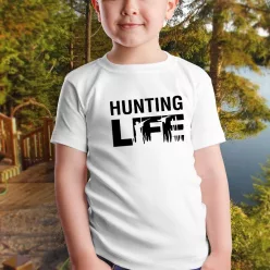 Ajándék_vadásznak_Hunting_life_gyerek_póló_