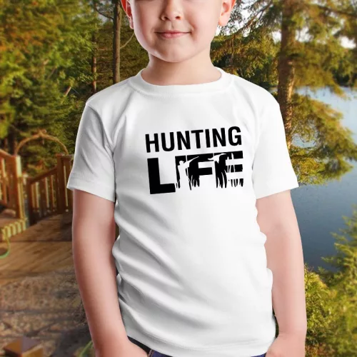 Ajándék_vadásznak_Hunting_life_gyerek_póló_