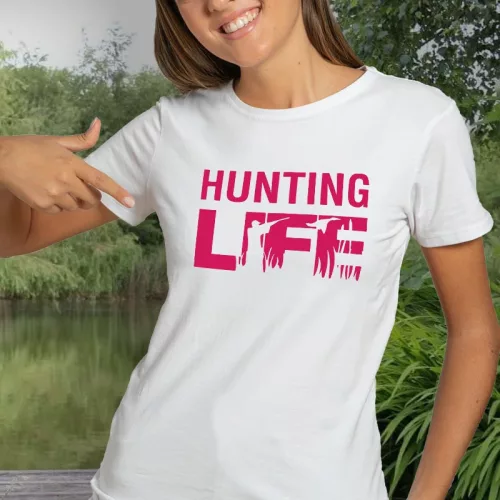 Ajándék_vadásznak_Hunting_life_női_póló_
