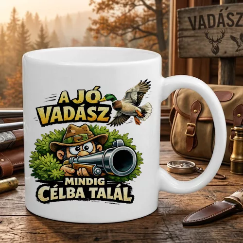 Vadász bögre - A vadász mindig célba talál
