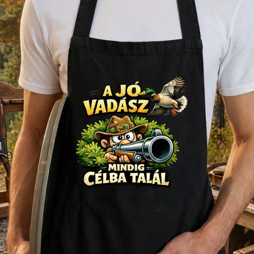 Vadász kötény - A vadász mindig célba talál