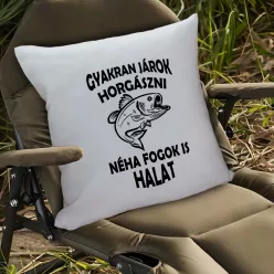 Vicces_pecás_párna_Néha_halat_is_fogok_