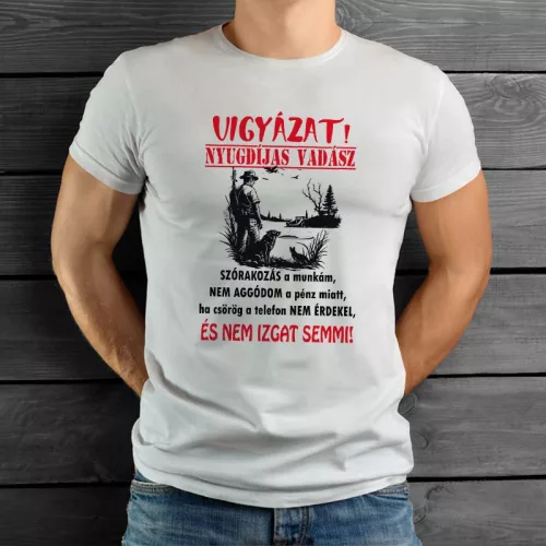 Humoros_vadász_pólók_Nyugdíjas_vadász_