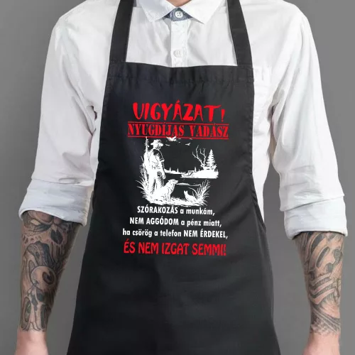 Humoros_vadász_kötények_Nyugdíjas_vadász_
