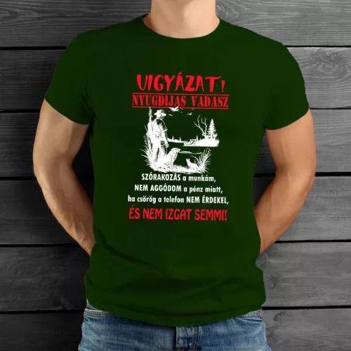 Humoros_vadász_pólók_Nyugdíjas_vadász_