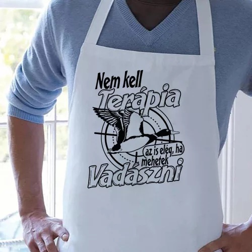 Feliratos_vadász_kötény_Nem_kell_terápia_