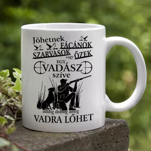 Vadász_bögrék_Jöhet_fácán_szarvas_őz_