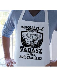 Szarvasos kötény_Vadász leszek amíg élek_