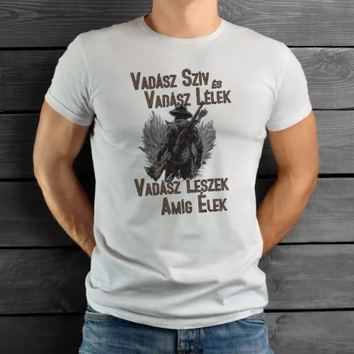 Vadász_ajándék_Vadász_szív_és_lélek_póló_