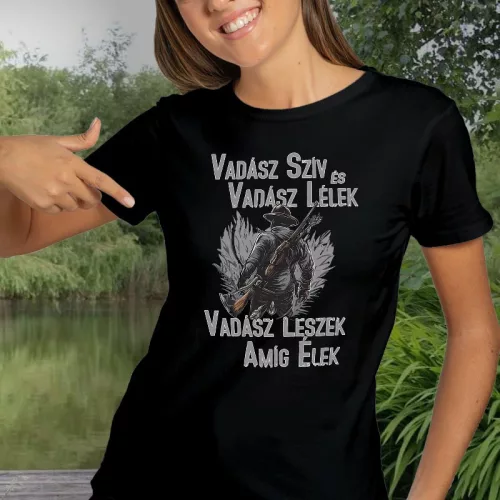 Vadász_ajándék_Vadász_szív_és_lélek_női_póló