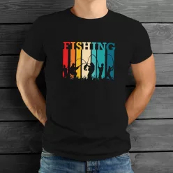 Vintage_mintás_pecás_póló_Fishing_