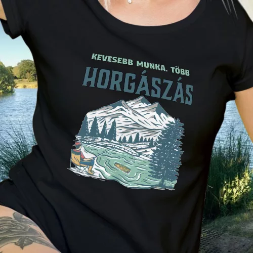 Vicces_pecás_női_póló_Kevesebb_munka_