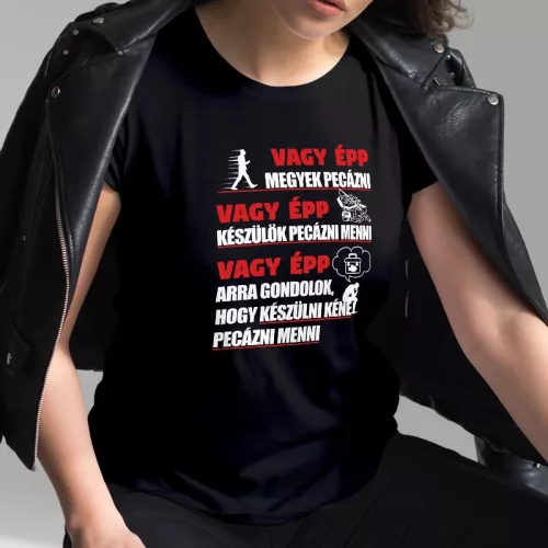 Vicces_horgász_női_póló_Pecások_napjai_