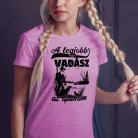Apás_női_póló_Legjobb_vadász_az_apukám_