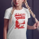 Apás_női_póló_Legjobb_vadász_az_apukám_