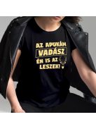 Női póló vadászoknak_Az apukám vadász