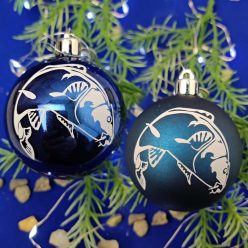 Egyedi_pecás_ajándék_Halas_karácsonyi_gömb_