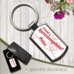 Keresztanya_felkérő_ajándék_Feliratos_kulcstartó_keresztanyáknak