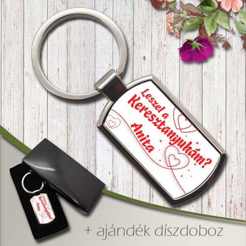 Keresztanya_felkérő_ajándék_Feliratos_kulcstartó_keresztanyáknak