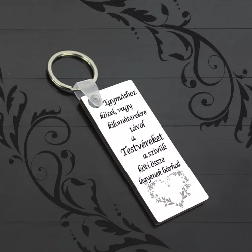 Kulcstartó_testvérnek_Ajándék_testvérnek_