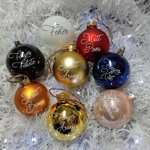 Neves_karácsonyfadísz_gömb_Karácsonyi_ajándékok_