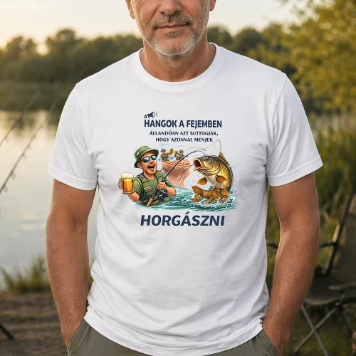 A hangok a fejemben állandóan azt suttogják, hogy... póló