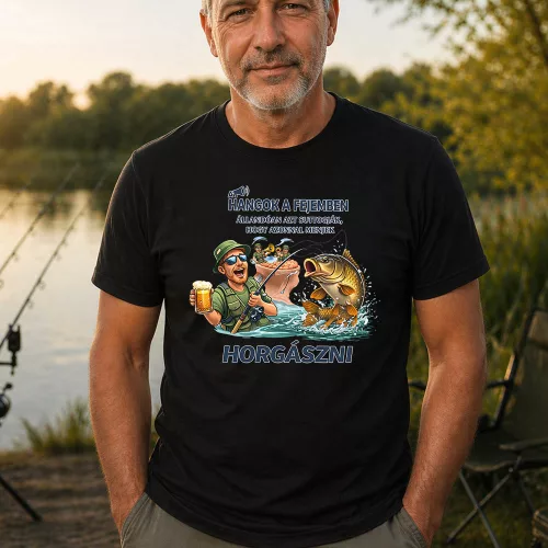 A hangok a fejemben állandóan azt suttogják, hogy... póló