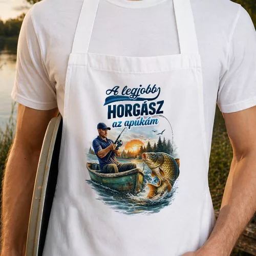 A legjobb horgász az apukám kötény