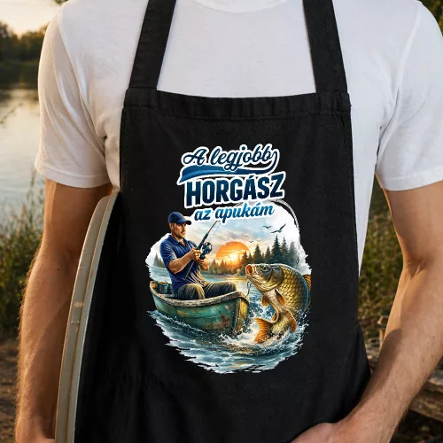 A legjobb horgász az apukám kötény
