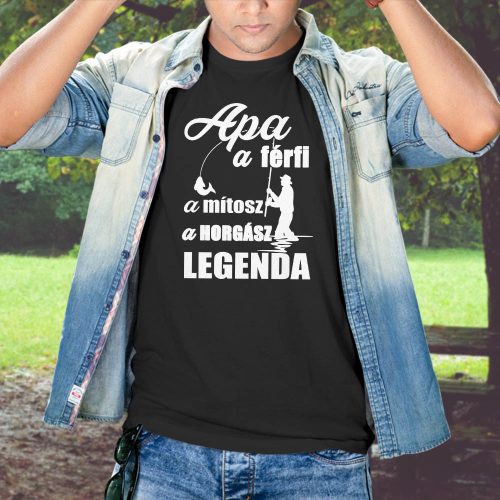 Halas_ajándék_Apa_a_horgász_legenda_póló_