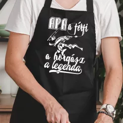 Pecás_ajándék_Apa_horgász_legenda_kötény_