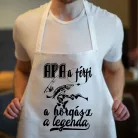 Pecás_ajándék_Apa_horgász_legenda_kötény_