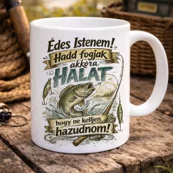 Vicces_horgász_bögre_Istenem_hadd_fogjak_