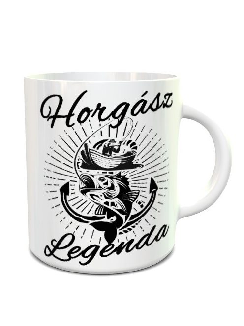 Ajándék horgászoknak_Horgász legenda bögre_