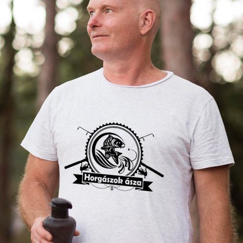 Ajándék_horgászoknak_Horgászok_ásza_póló_
