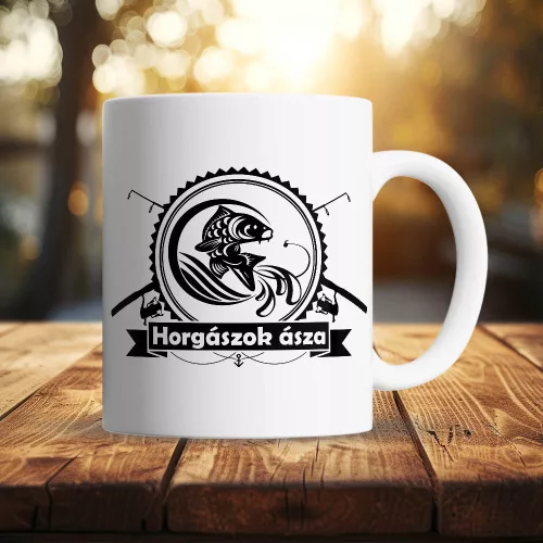 Ajándék_horgászoknak_Horgászok_ásza_bögre_