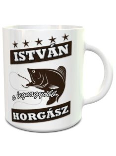 Legnagyobb horgászoknak_Névre szóló bögre_