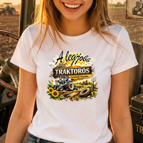 A legjobb traktoros, limitált kiadás NŐI póló