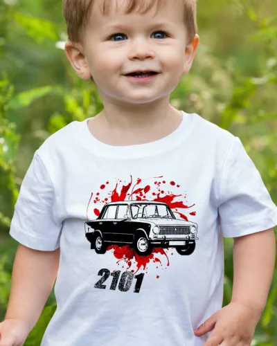 Autós_ajándék_Lada_2101_gyerek_póló_