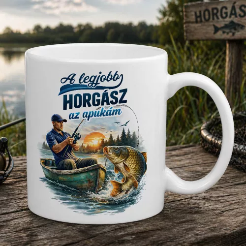 A legjobb horgász az apukám bögre