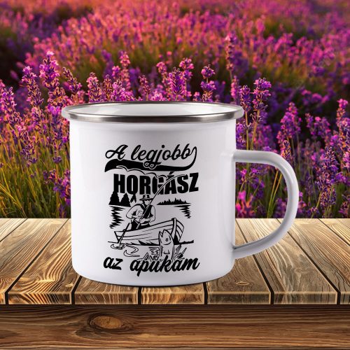 Horgász_ajándék_Legjobb_horgász_apuka_bögre__