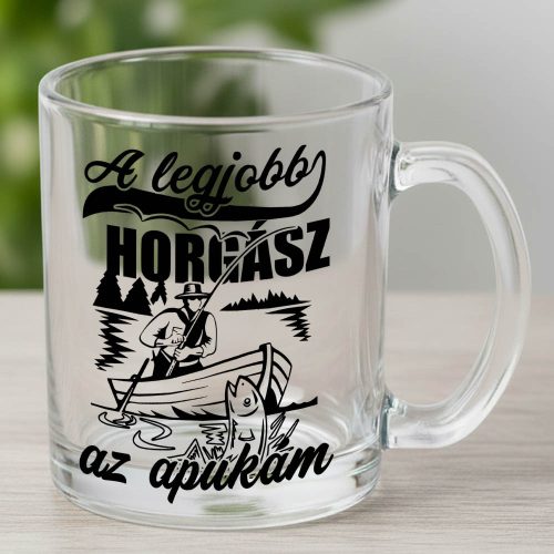 Horgász_ajándék_Legjobb_horgász_apuka_bögre__