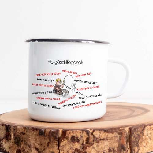 Ajándék_horgásznak_Horgász_kifogások_bögre_