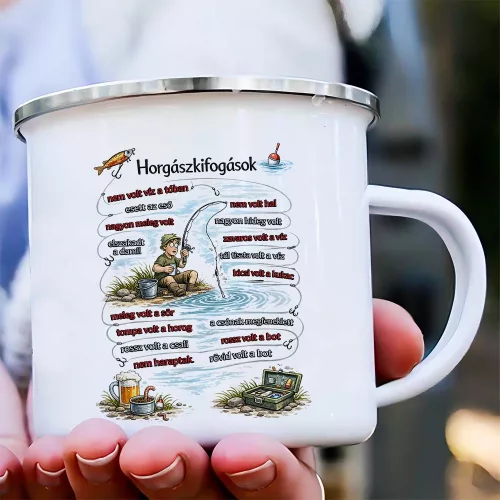 Ajándék_horgásznak_Horgász_kifogások_bögre_
