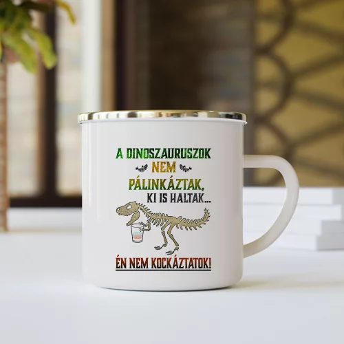 Vicces_dinós_ajándék_Pálinkás_bögre_